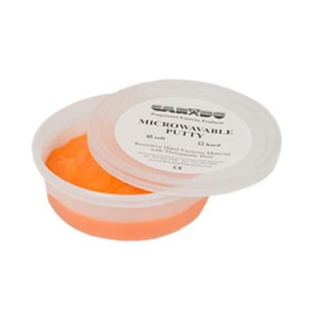 Fabrication Enterprises Fabrication Enterprises 10-2711 Microwaveable Exercise Putty; Soft Orange - 3 oz 296486